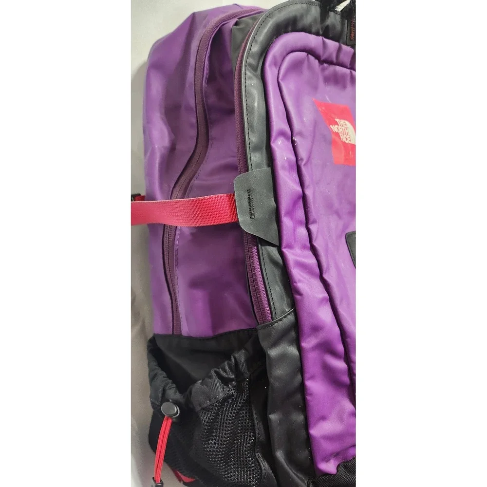 The North Face Hot Shot Backpack Purple Black Red T196 T596 Daypack